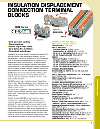 Thumbnail of document Data Sheet - XBQU15 Insulation Displacement Connection Terminal Blocks
